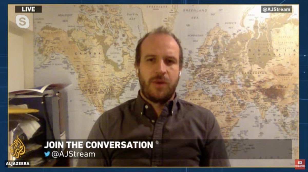 .<a href="/JakobJohnston/">Jake Johnston</a> on <a href="/AJEnglish/">Al Jazeera English</a> right now:

While #Title42 is framed as a public health law, in effect, it is a backend way to enforce the draconian and racist immigration policy of the Trump administration.

The reality is that <a href="/POTUS/">President Donald J. Trump</a> continues to do that.
bit.ly/3i2F8d9