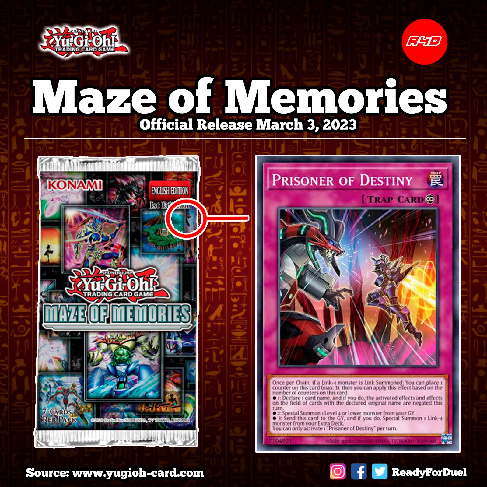 MAZE OF MEMORIES 遊戯王 ReadyForDuel a X: 