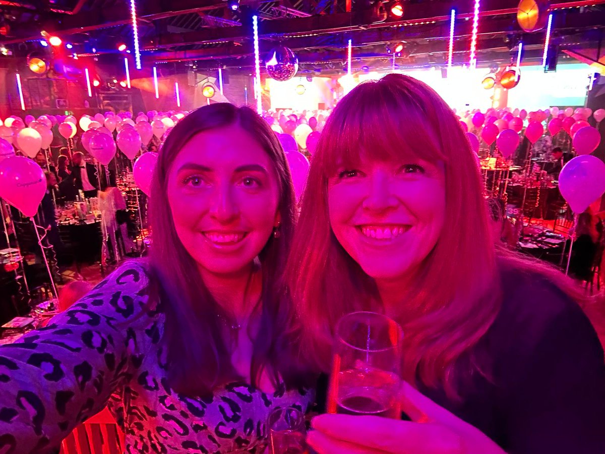 Geolytix's tweet photo. Jasmin and Sarah ready for the #womenintechexcellence awards! https://t.co/LdKxUth8ME