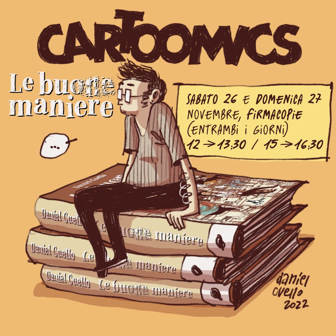GENTI DI MILANO (e signore borboniche, spero), questo fine settimana, sabato 26 e domenica 27, sarò al <a href="/MilanGamesWeek/">Milan Games Week</a> / <a href="/Cartoomics/">Cartoomics | WAX</a> 🤙
Come sempre ci saranno dediche, disegni chiacchiere, cartoline omaggio e tuttecose.