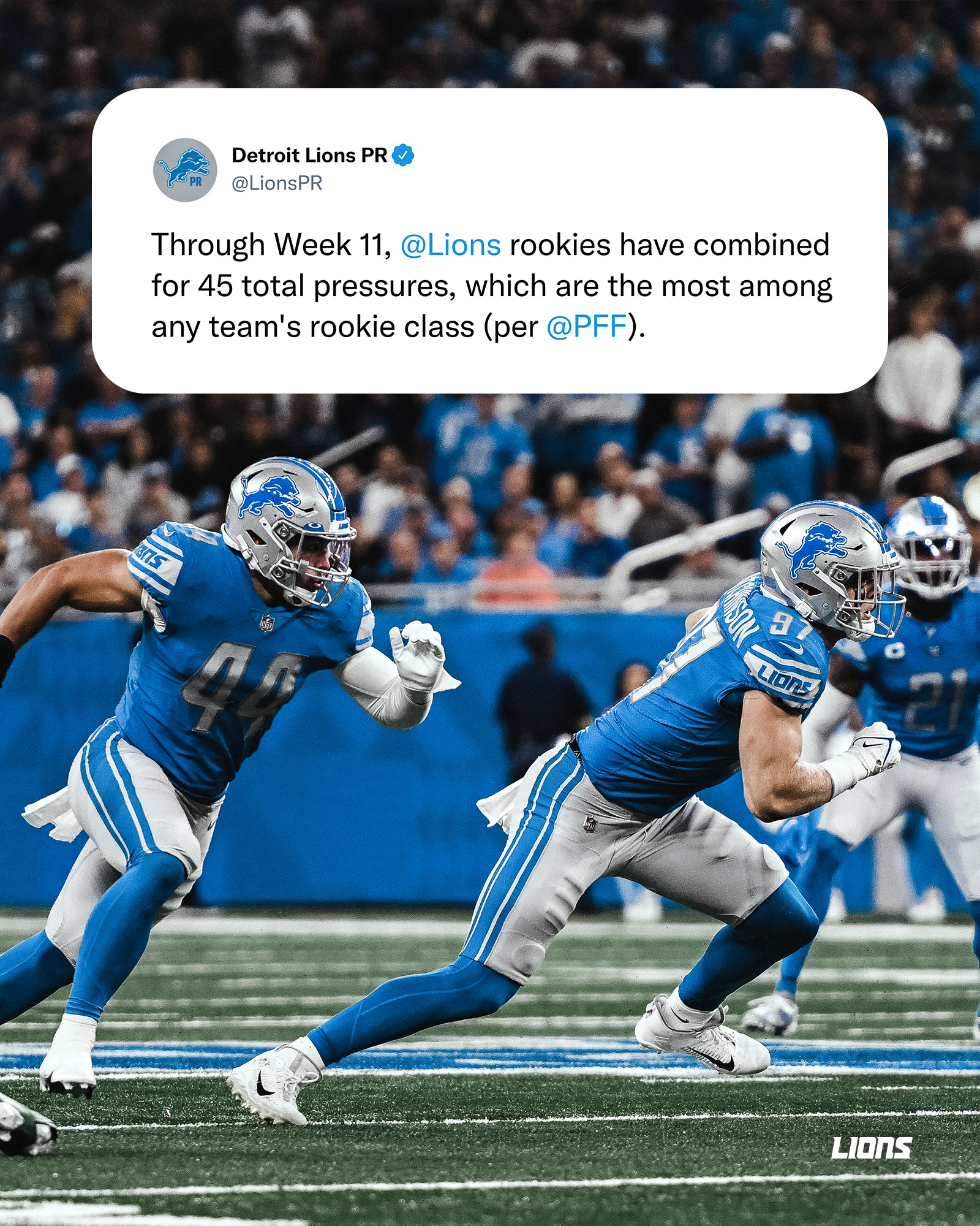 Detroit Lions on Twitter "The Lions rookies are taking care of