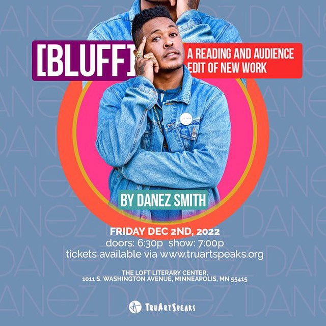 Join me next Friday at @loftliterary for a reading of my new work + a chance to offer feedback (pleeeeeease!) on my next collection. eventbrite.com/e/bluff-a-read…