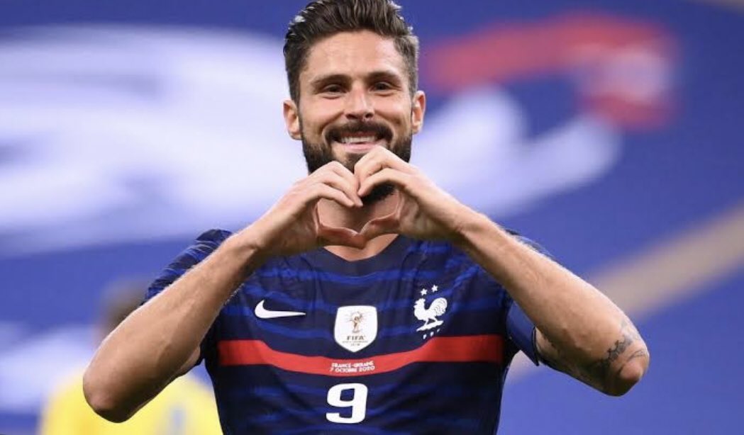 Mbappemos's tweet photo. Buteur est Olivier Giroud LGBT est le Nueve 
#qatar2022 https://t.co/MqCOFhkZpb