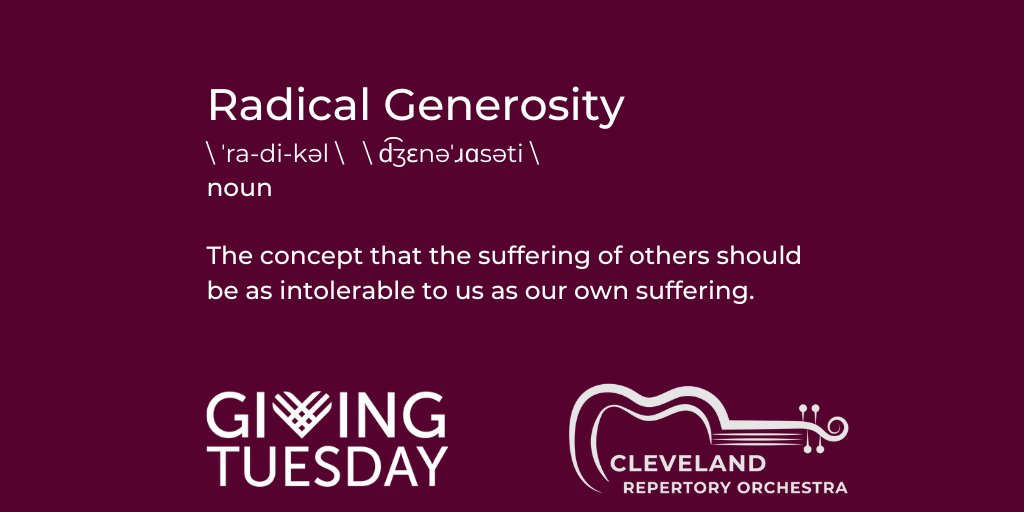CleREPOrchestra's tweet photo. Save the date!
November 29th is GivingTuesday, a global day of generosity.

Our mission is to explore the breadth of the orchestral repertoire, including new and historically excluded voices, and make high-quality performances accessible to everyone. https://t.co/C4LuGi2Y75