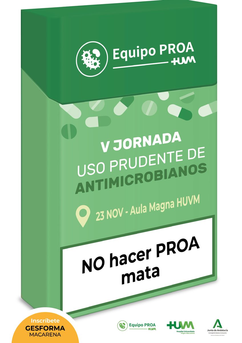 ElenaSalamancaR's tweet photo. La campaña que hemos preparado este año @PROAmacarena para Uso Prudente de Antimicrobianos me ENCANTA.

Los antibióticos NO SON INOCUOS. Tienen indicaciones bien claras y mucha evidencia científica detrás. 

No los exijas.
No prescribas “por si”.

No lo harías con otro fármaco. https://t.co/Ot71Wk2amd