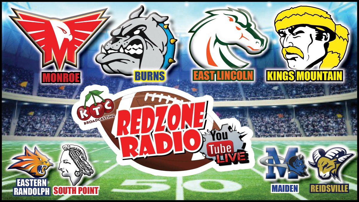 KTCBroadcasting's tweet photo. Watch the #KTCsports #RedZoneRadio #ScoreboardShow 7:30pm-9:45pm on KTC Broadcasting youtube channel https://t.co/EYk4oW2zCF

Live scoring highlights &amp; audio:
Monroe @ Burns
East Lincoln @ Kings Mountain

Live audio check-ins
Eastern Randolph @ South Point
Maiden @ Reidsville https://t.co/IwYMFoLHdu