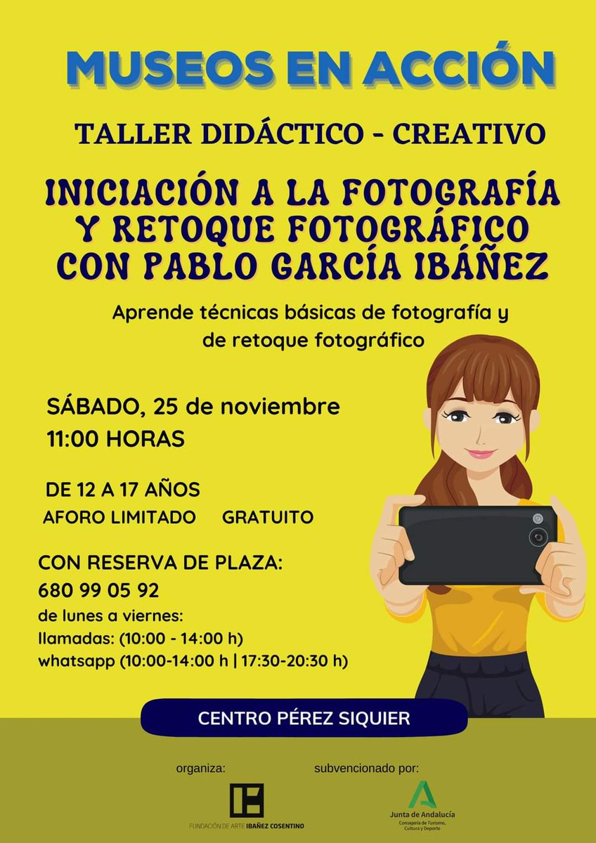 MuseoIbanezAlm's tweet photo. #MuseosEnAccion: Este fin de semana va a ser movidito... Mira todo lo que hemos programado 😉.

Ah, recuerda que todas las actividades son gratuitas.

Toda la info 👇🏻

#MuseoIbañez #CentroPerezSiquier https://t.co/SQ8dBaHBva