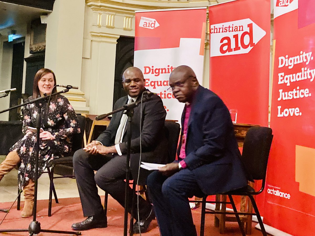 petemoorey's tweet photo. #CALecture opens up the conversation on @DavidLammy’s speech with @JohnSentamu and @REWearmouth @christian_aid https://t.co/vDjTZZCZZd
