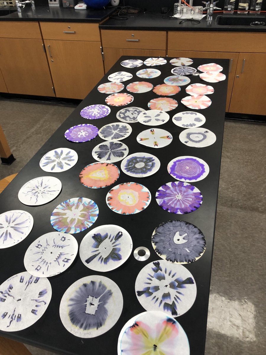 STMsrichards's tweet photo. Paper chromatography with the Grand Friends !! https://t.co/64DSMvKTJb