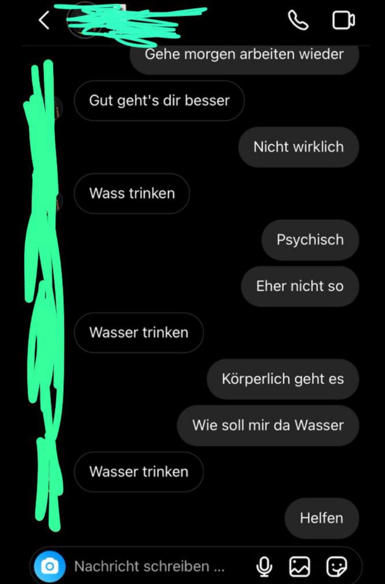 istdashaze's tweet photo. Du Dummer hs wie soll Wasser helfen das es mir psychisch besser geht https://t.co/Cn5bvYVALb