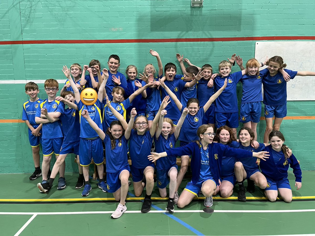 EuxtonCEPrimary's tweet photo. The perfect example of teamwork and determination! 
Our Y5/6 children were fantastic at Sportshall Athletics tonight, winning their heat. 🤞🏼 for a place in the finals. #proud Mrs 0 and Mrs MD https://t.co/8DugCH2oFt