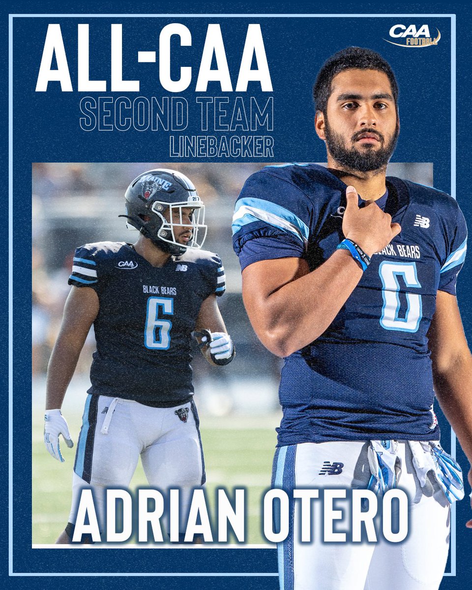 BlackBearsFB's tweet photo. Congratulations to @oteroy48 on being named to the All-CAA Second Team!

#BlackBearNation | ⬆️ https://t.co/6XszcssPk6