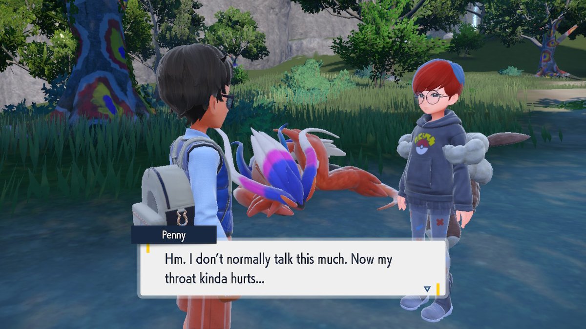 theORNGS's tweet photo. Me when I talk for more than 3 sentences. #PokemonScarletViolet #NintendoSwitch https://t.co/TXHbXb0cnl