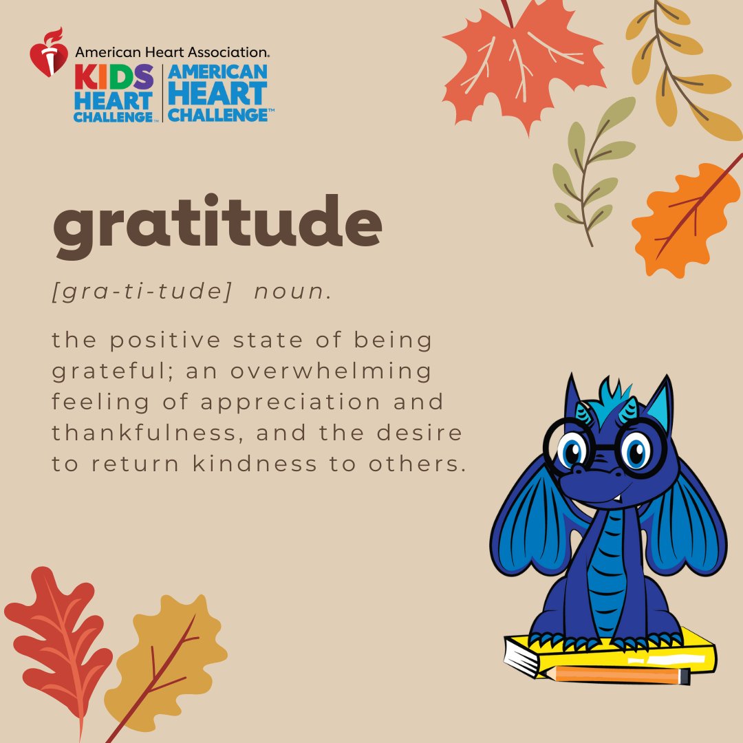 DYK gratitude is good for the health? It can be as simple as writing down 3 things you’re grateful for each day—in a journal, on a sticky note, or in an email sent to yourself. We’re all pretty lucky to be alive, so let’s start there! What are you grateful for today?