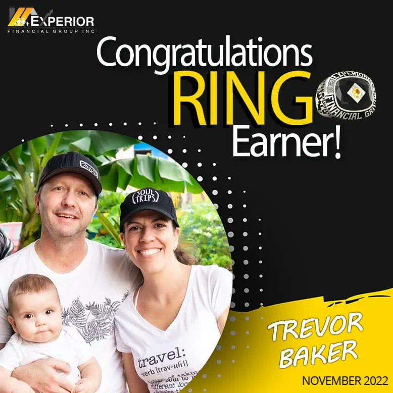_Experior_'s tweet photo. Executive Director, Trevor Baker has reached a great career milestone with Experior Financial Group Inc! Congratulations on becoming our newest Ring Earner of November 2022! Read more about his success on our blog: https://t.co/Vag35LVx2L #ringearner https://t.co/c98WqzZ9Os