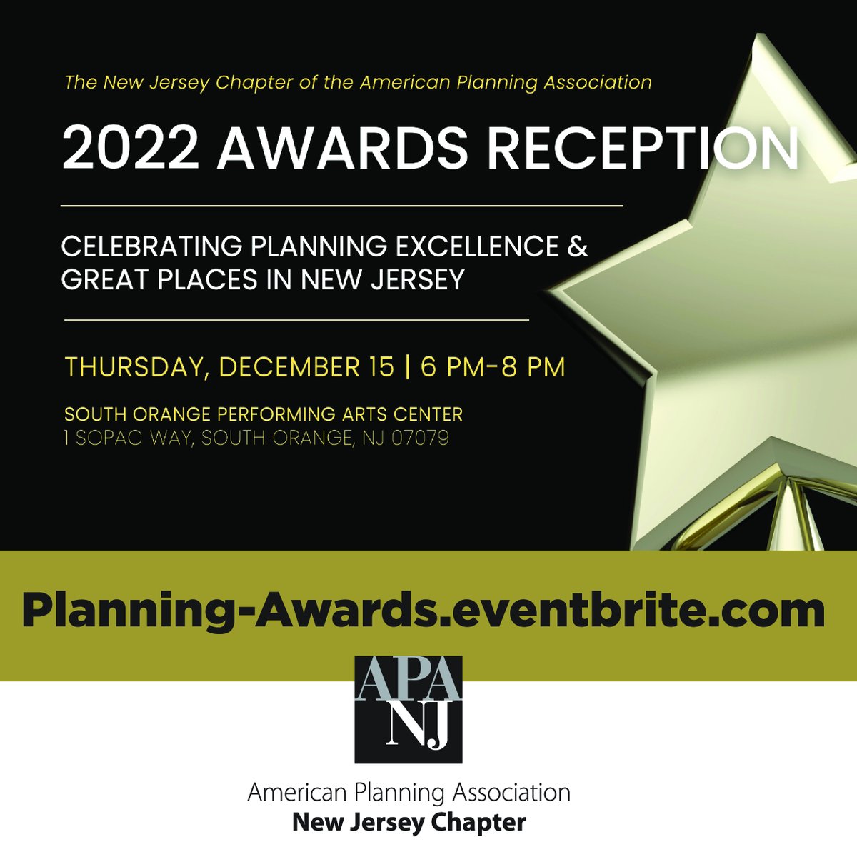 Shout out to @NJ_Planning for being a #DNJ22 sponsor! Save the date for their 2022 Planning Excellence & Great Places in New Jersey Awards Reception in December. Learn more about the event at ed.gr/ed4kn #destinationdowntown Join us 👉dnjconference.com/?utm_campaign=…