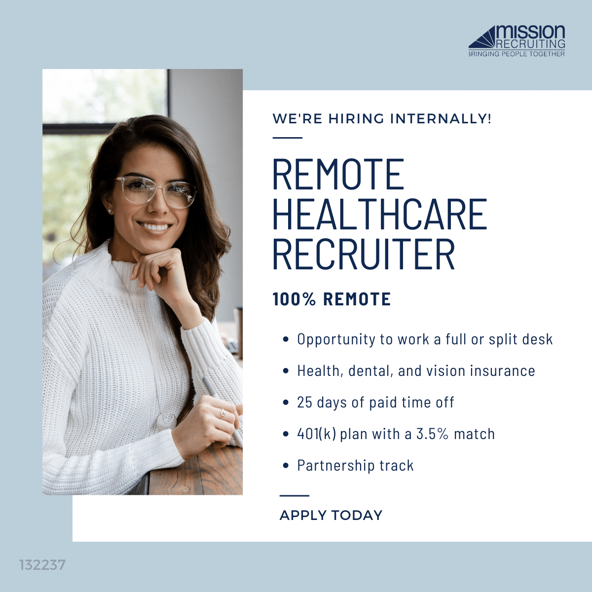 missionrecruits's tweet photo. Calling all healthcare recruiters! We have a 100% remote opening. We offer a competitive salary, a tiered commission structure, great benefits, and a partnership plan.
Learn more and apply at https://t.co/vTjH57HEFt
#recruiterjob #recruitingjob #remotejob #workwithus #hiring https://t.co/b4WBiisdO5