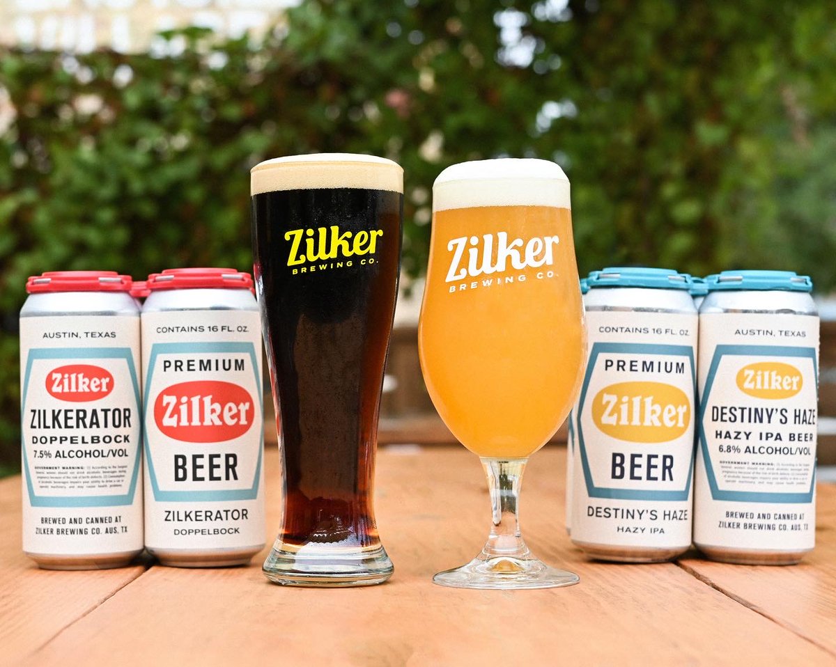 ZilkerBeer's tweet photo. 𝐃𝐎𝐔𝐁𝐋𝐄 𝐁𝐄𝐄𝐑 𝐃𝐑𝐎𝐏 today! 
𝐙𝐢𝐥𝐤𝐞𝐫𝐚𝐭𝐨𝐫 𝐃𝐨𝐩𝐩𝐞𝐥𝐛𝐨𝐜𝐤 𝐋𝐚𝐠𝐞𝐫 𝟕.𝟓% &amp; 𝐃𝐞𝐬𝐭𝐢𝐧𝐲’𝐬 𝐇𝐚𝐳𝐞 𝐇𝐚𝐳𝐲 𝐈𝐏𝐀 𝟔.𝟖%

A𝐯𝐚𝐢𝐥𝐚𝐛𝐥𝐞 on tap &amp; 4pk crowlers to-go! #zilkerator #dopplebock destinyshaze #hazyipa https://t.co/p7vflWLmvN