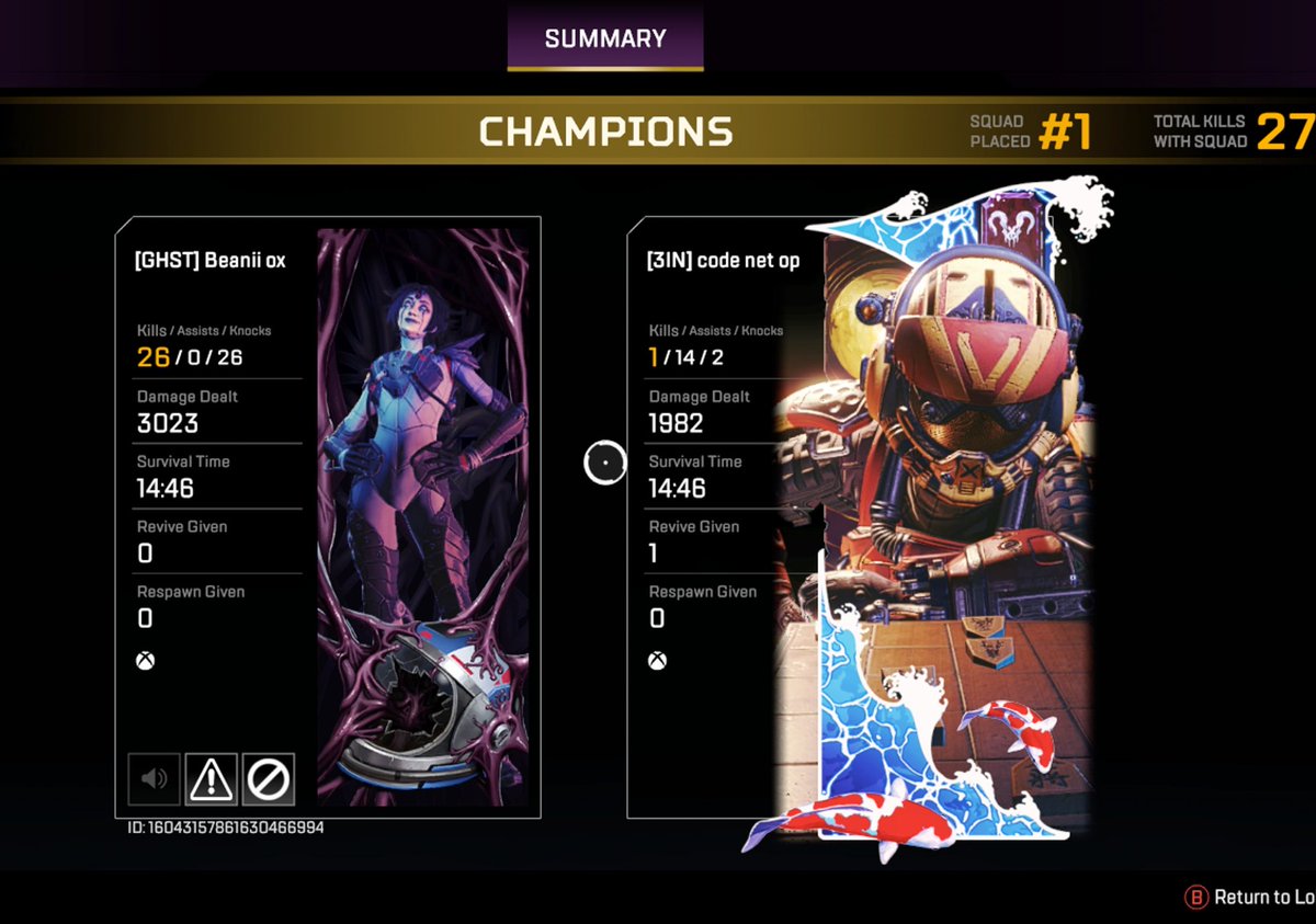 tShanks8601's tweet photo. Id say this was a pretty decent game 😈 #ApexLegends #playapex @PlayApex #clip #20bomb #sweaty https://t.co/BhWhYkBQTH