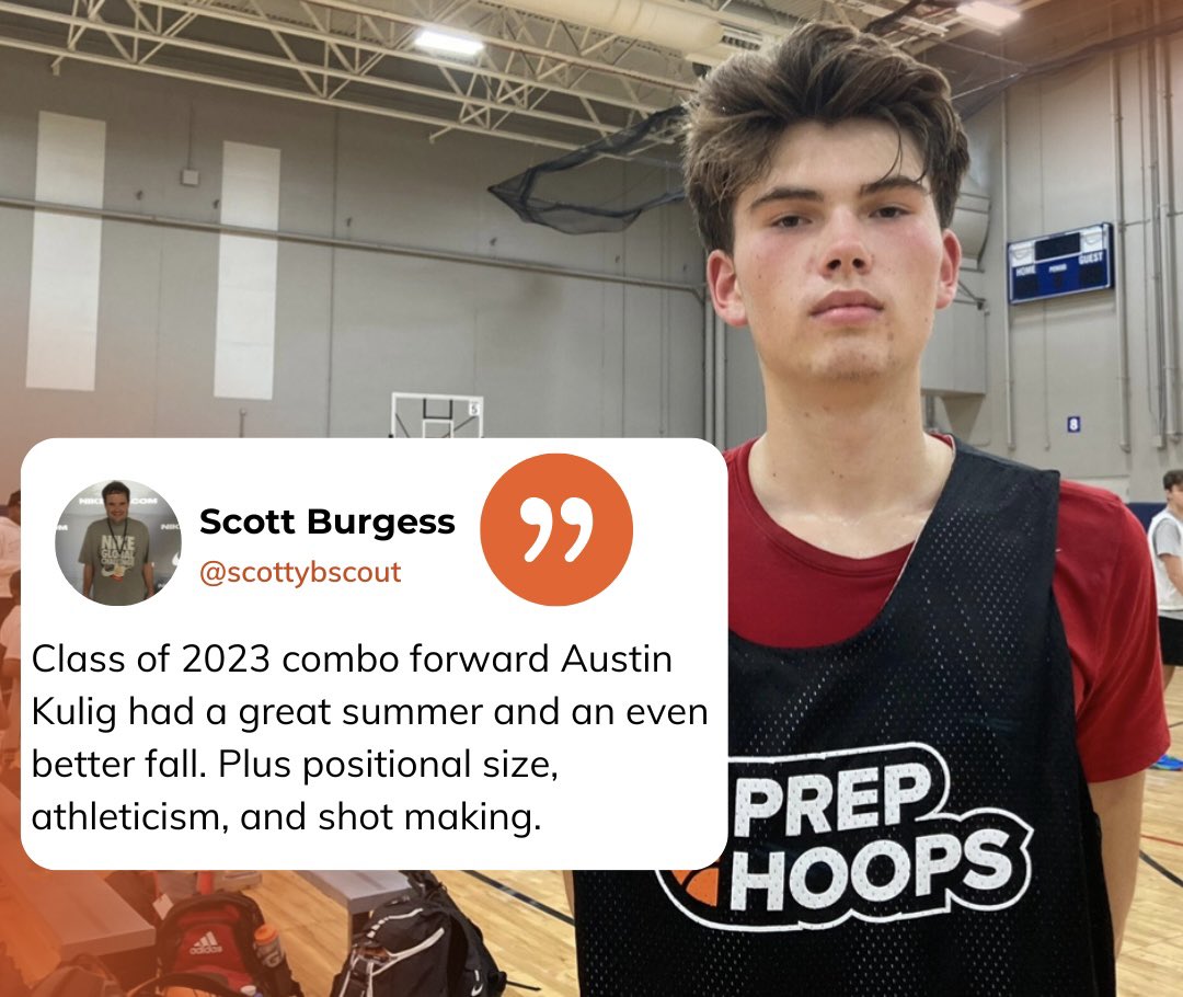 6’8 2023 <a href="/KuligAustin/">Austin kulig</a> is making noise on <a href="/PrepHoopsIL/">Prep Hoops Illinois</a> this week. 🔊

Full story: prephoops.com/2022/11/5-take…