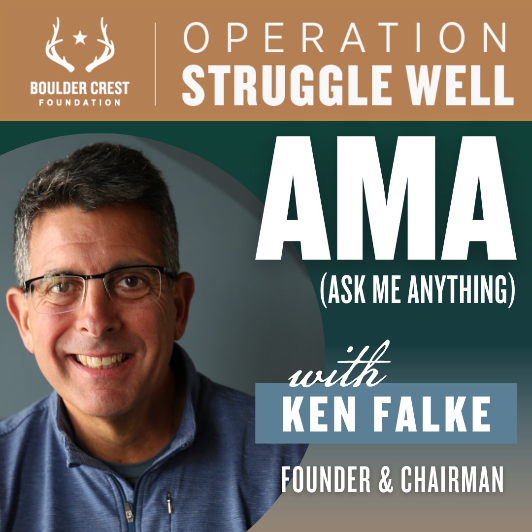 CALLING ALL QUESTIONS! 

Have you had questions in mind about what we do at Boulder Crest? Let us know in the comments below! We want to hear from you, get your questions directly answered from Ken Falke. Hear from him on December 7th.
#operationstrugglewell #askmeanything
