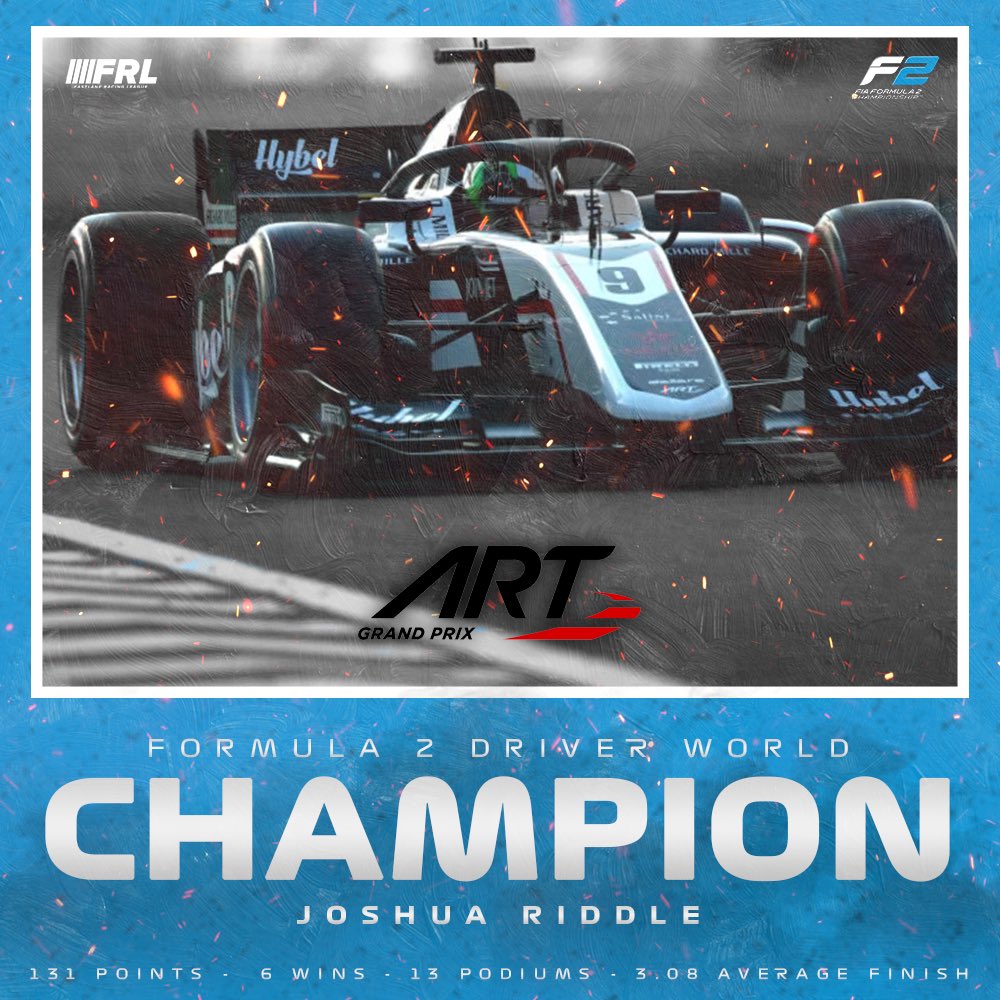 .<a href="/DJ_Frostyy/">Josh Riddle</a> is an FRL Champion! 

He wins the First Ever FRL F2 Championship after a thrilling season long battle with friend Keith Staton!