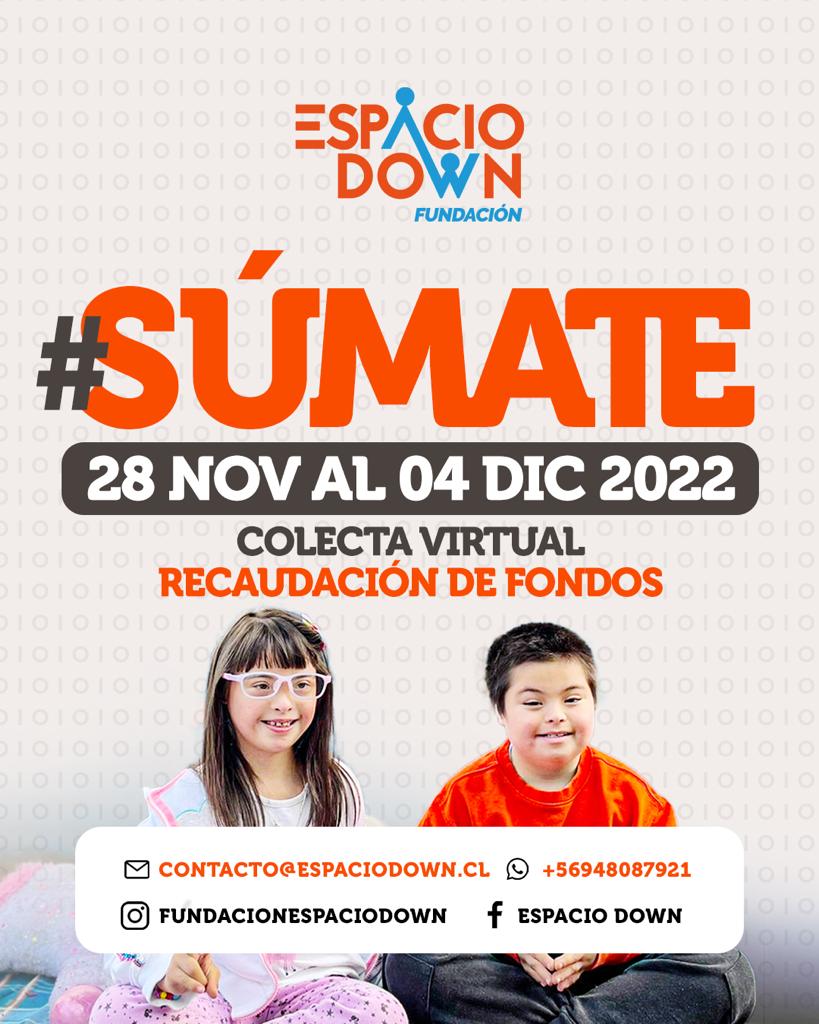 Estamos a pocos días de comenzar nuestra colecta virtual y necesitamos de tu aporte.
#súmate a esta campaña e inscríbete como voluntari@ de nuestra fundación✨
#inclusion #sindromededown #colectavirtual #voluntarios #espaciodown #talca #chile