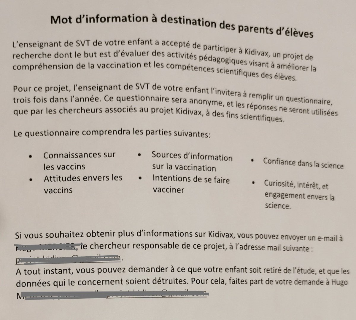 ASNilsannath's tweet photo. Voici la dernière merde qu'on nous a pondu au collège de ma fille. Inutile de vous dire que je vais retirer ma fille de cette étude ! https://t.co/2h5Srtbh1I