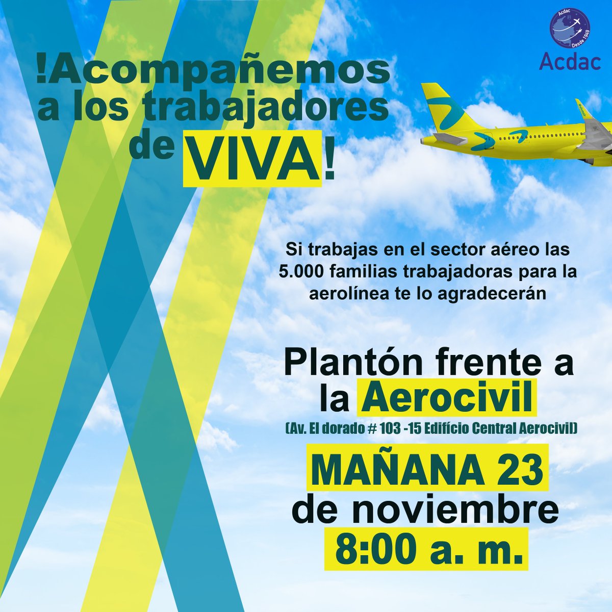 Acdac1's tweet photo. Hazte presente mañana, son bienvenidos todos los puestos de trabajo en nuestra cadena de valor del sector aeronáutico. #AvanzandoJuntos https://t.co/Q8yrdEULim