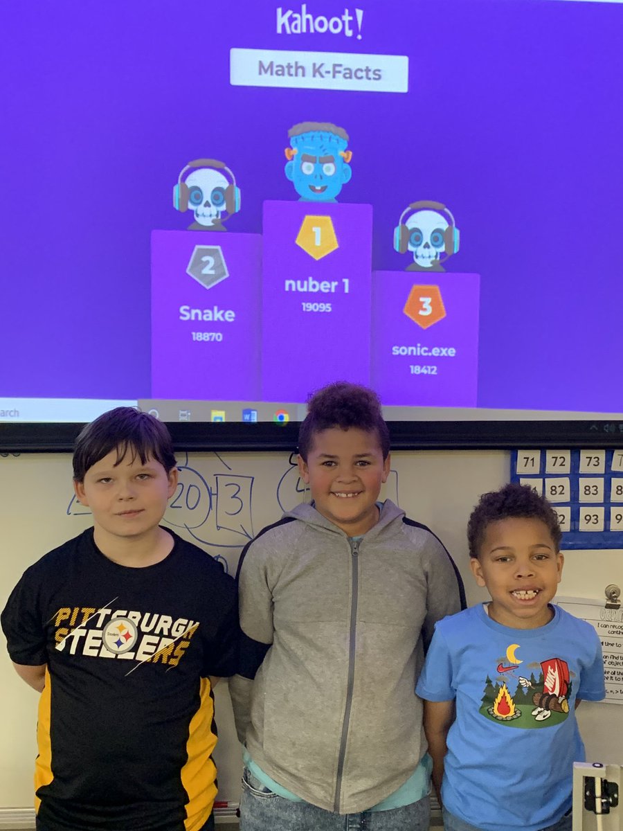 Monicapshots's tweet photo. Our Kahoot Winners! ⁦@warrenschools⁩ #LincolnPrideWCS https://t.co/Ia4pgzkJvD