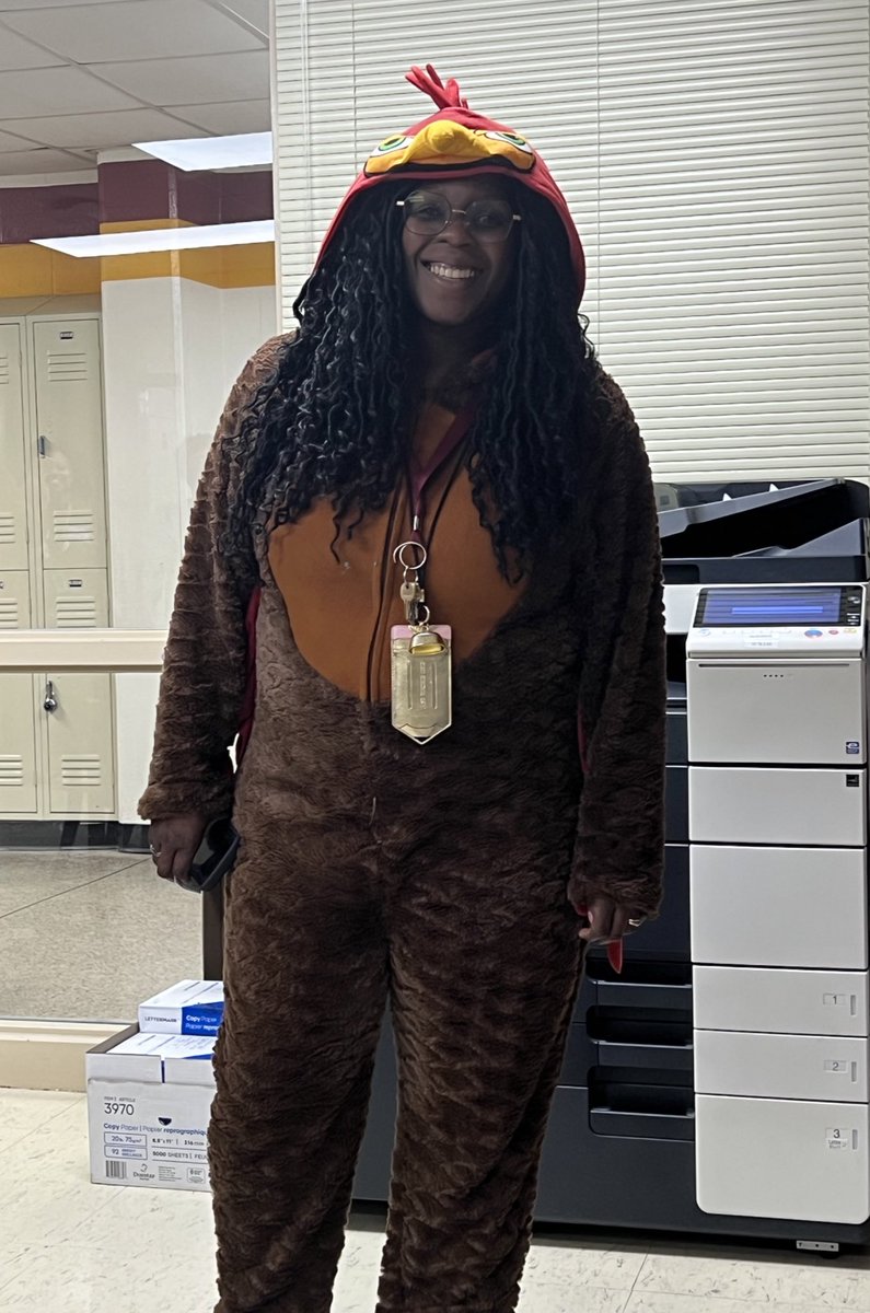 Check out the CCS Teacher of the Year….she’s a real turkey!!!!! #thankful #premierprofessionals @CumberlandCoSch