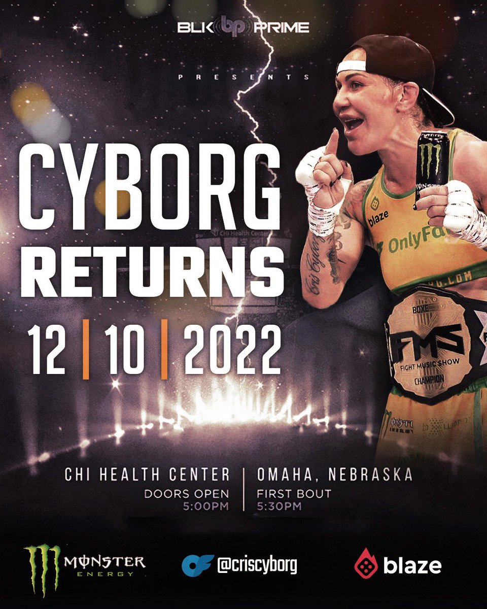 Cyborg Returns 🥊 12|10|22 @BLKPRIMEBOXING