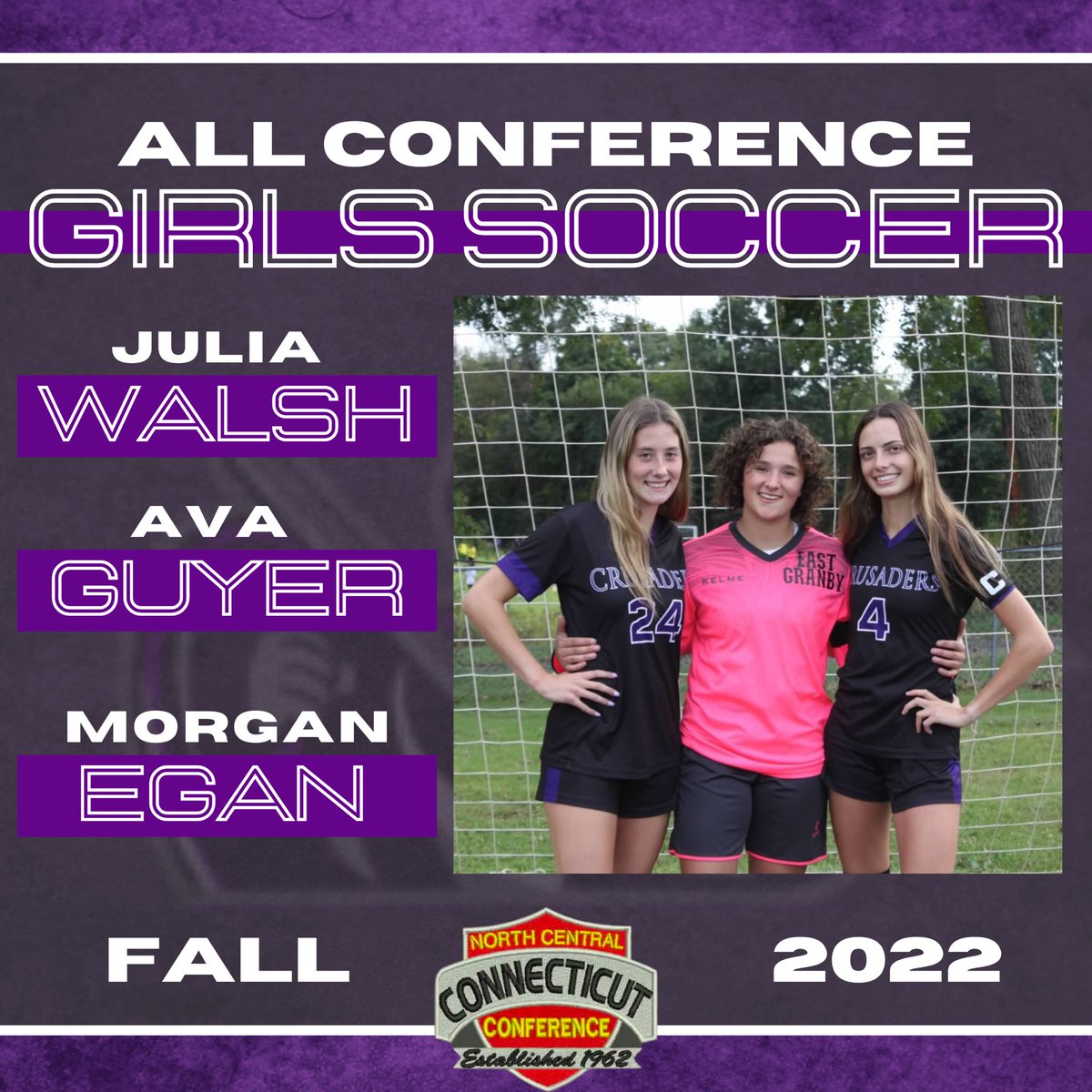 EGHSSports's tweet photo. Congratulations to three of our seniors from girls soccer who made all conference this fall: Julia Walsh, Ava Guyer and Morgan Egan!! Way to go ladies! You made us proud! https://t.co/8U94TMQFFH