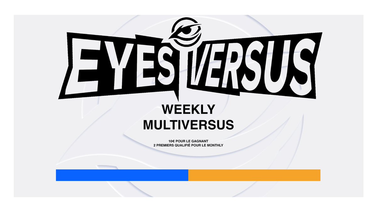 📺#WebTV | #EyesVersus

The EyesVersus revient pour donner une nouvelle chance aux joueurs de se qualifier pour le monthly !

Après le succès de la première édition, voici les inscription pour la suite !

play.toornament.com/fr/tournaments…

RDV Jeudi à 20h :
Twitch.tv/oracle__tv