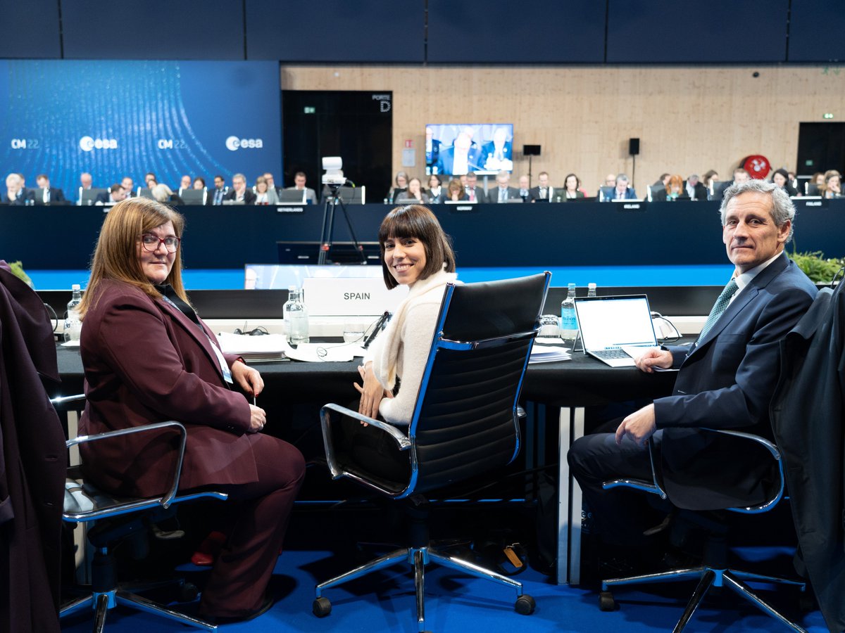 España ha hecho un gran esfuerzo desde que gobernamos para incrementar el presupuesto destinado a actividades espaciales, para crear un ecosistema espacial fuerte y sostenible, y ser un socio fiable de la <a href="/esa/">European Space Agency</a> y los estados miembros.

[Reunión Consejo de la ESA en París] #CM22