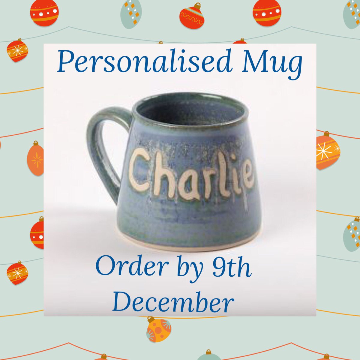 If you are planning on gifting a Personalised Mug this year, please make sure you order before 9th Dec. I often hear lovely feedback from recipients of these. Order link in the comments 🎁 #shoplocal #giveirishcraft #thoughtfulgift #handmadetoorder