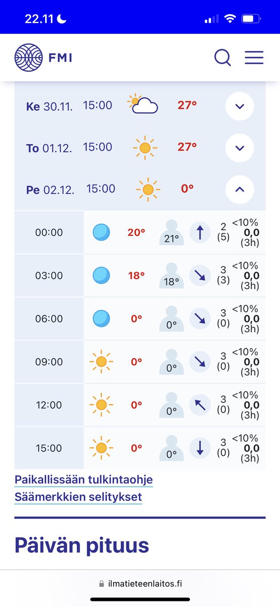 Sääennuste #FIFAWorldCup menee holotnan puolelle joulukuussa? <a href="/meteorologit/">Ilmatieteen laitos</a>