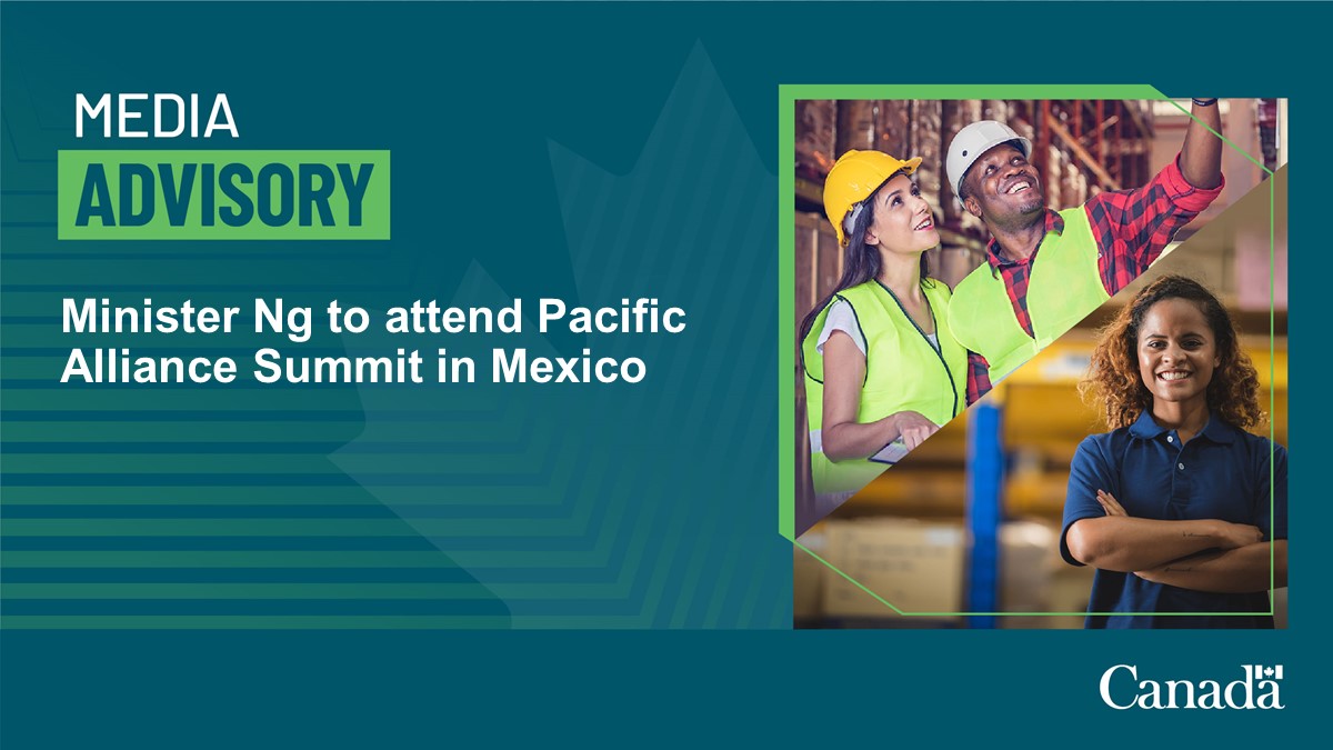 Minister. Ng will travel to #MexicoCity to attend the Pacific Alliance Summit, where she will work to advance Canada’s strong and vibrant relationships with Member States – Chile, Colombia, Mexico and Peru.  
 
Read more: canada.ca/en/global-affa…