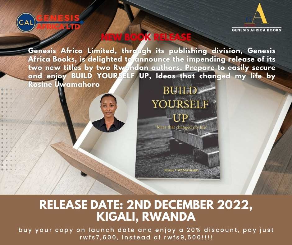 BUILD YOURSELF UP. Ideas that changed my life by Rosine Uwamahoro
#Rwanda  #kigalilife   #books #rwandaful #rwandabooks #rwandanbooks #genesisafricaltd #kigalirwanda #kigalibookstore #kigalishop #kigalivibes