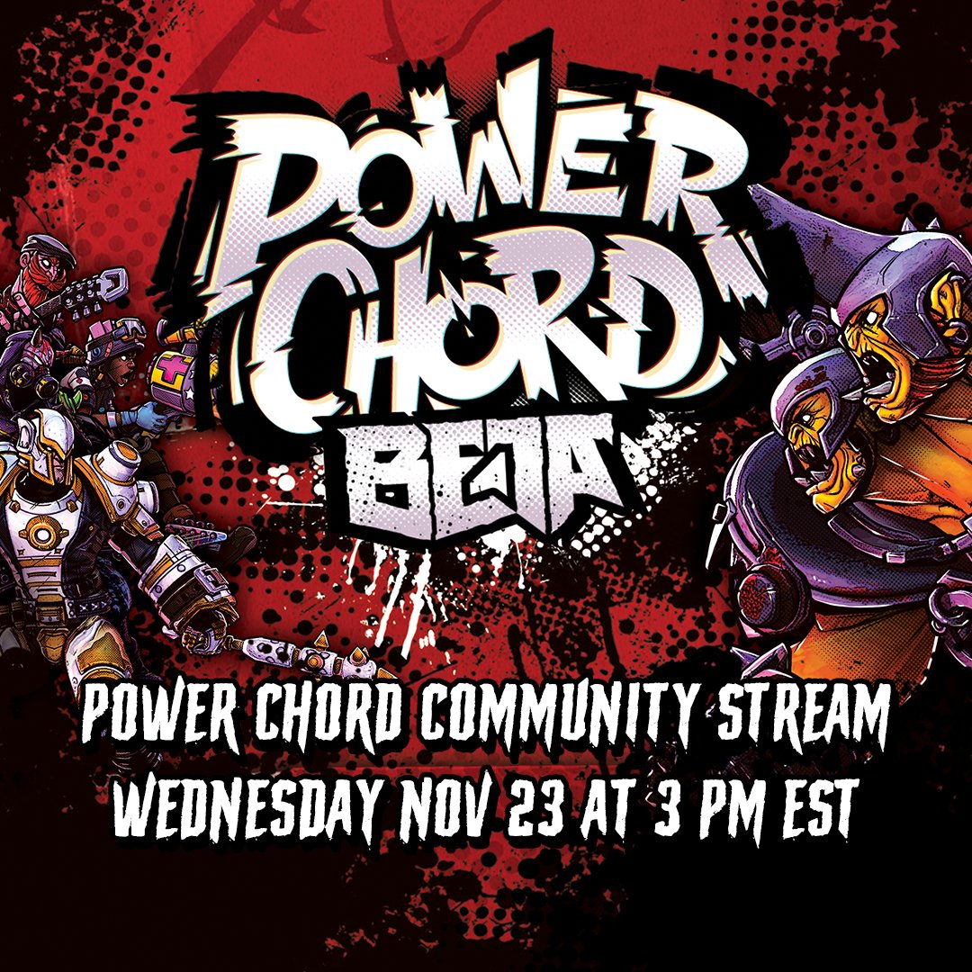 Come rock out to the Power Chord Beta during tomorrow's Community Stream! Meet the devs, ask your burning questions, and kick some demon @$$!

Join us tomorrow, Wednesday Nov 23, at 3 PM EST live on Twitch🤘

twitch.tv/bigbluebubbletv