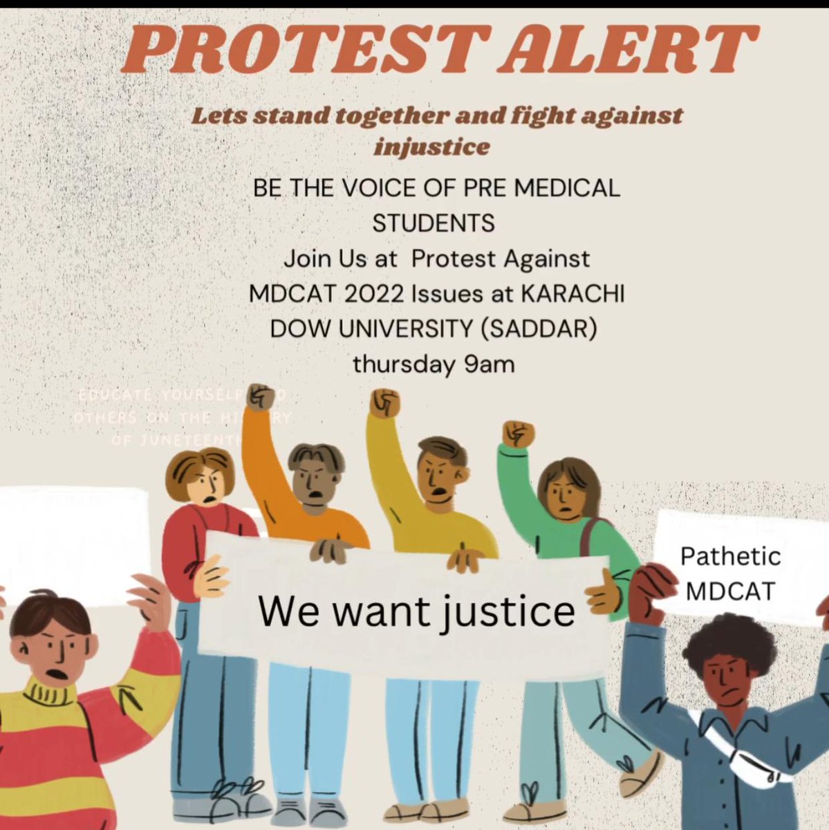 _RudabaNoorAlam's tweet photo. Well played DUHS!
Guys we have to do it now. They cannot shut our voices by giving us 2 to 3 marks.
#pathetic_mdcat https://t.co/I3RWzVp44b