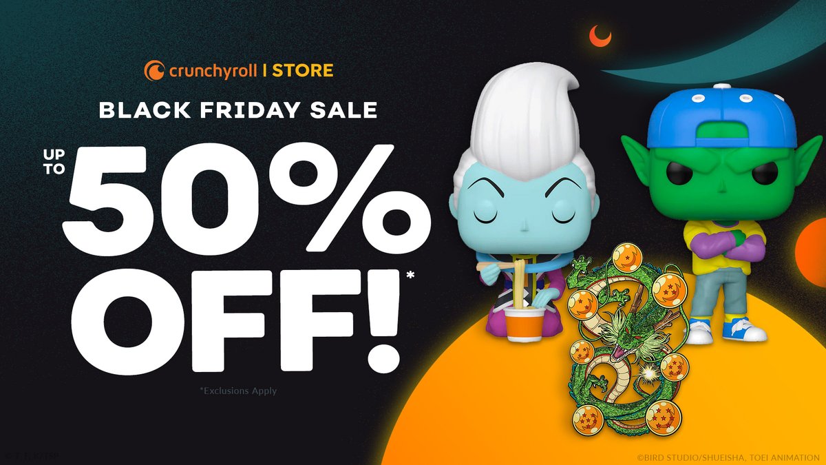 This just in: the biggest sale of the year is here! 🔥 Shop all Dragon Ball Z figures, merch, and more over at @ShopCrunchyroll! 🐉 GO: got.cr/dbzblackfriday…
