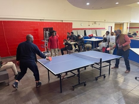 Northwestern_HS's tweet photo. Staff enjoying a game of table Tennis - BIG NO https://t.co/WCRjiLuGtP