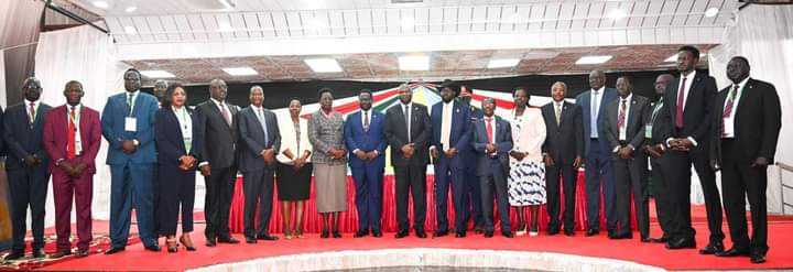 AlfredYouhanis's tweet photo. The President of the Republic of South Sudan H.E.Gen.Salva Kiir  urged the parties to the agreement and peace monitoring bodies to jointly support the implementation of the revitalized peace agreement https://t.co/k5eAEem0iB