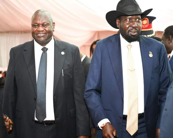 AlfredYouhanis's tweet photo. The President of the Republic of South Sudan H.E.Gen.Salva Kiir  urged the parties to the agreement and peace monitoring bodies to jointly support the implementation of the revitalized peace agreement https://t.co/k5eAEem0iB