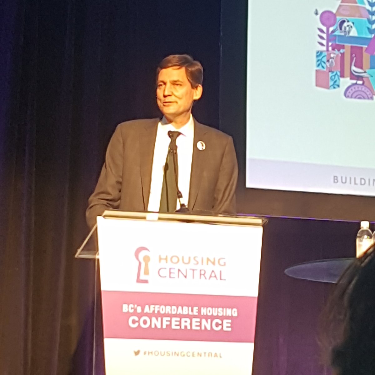 DeannaOverland's tweet photo. Premiere Eby in the house! Looking forward to his continued support for the affordable housing sector. #ChfBC #HousingCentral #affordablehousing https://t.co/1kZt5RYF1Q