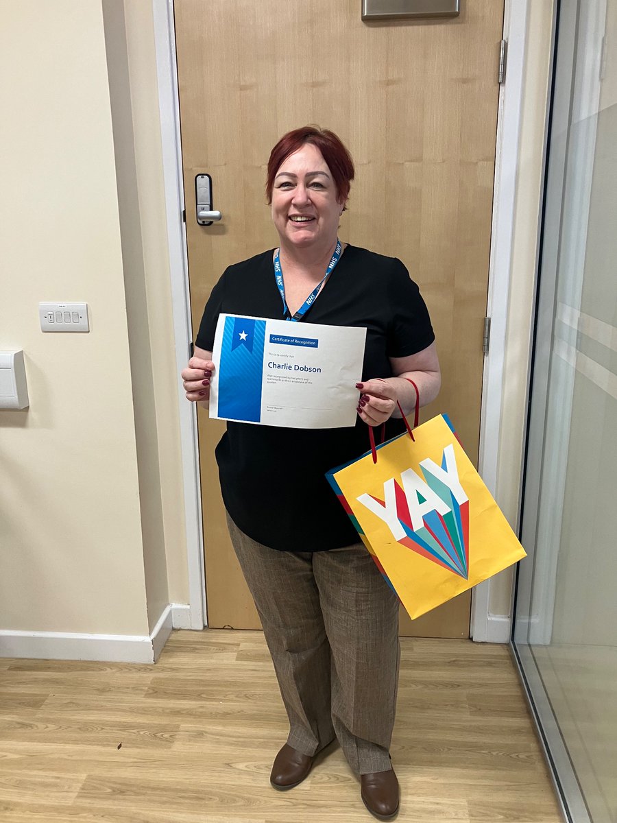 Emma00723736's tweet photo. Employee of the Quarter- lovely feedback from everyone, Charlie was nominated by her colleagues 😁
#teamwork #integrateddischargeteam #alittlegoesalongway https://t.co/O8ft3PNztu
