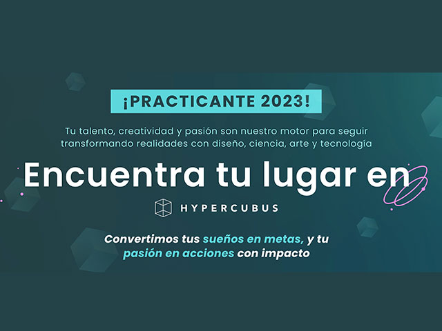 Hypercubus es una agencia enfocada en el diseño estratégico y buscan crear experiencias digitales que impacten en diversos entornos. Hoy están buscando un practicante para el periodo 2023.
Revisa la información en el link.
Link: bit.ly/Hypercubus-CTP
***
#CTP #Empleabilidad