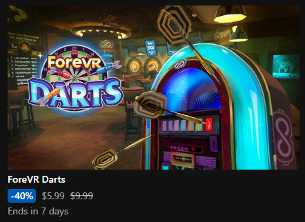 ForeVR Darts tweet media