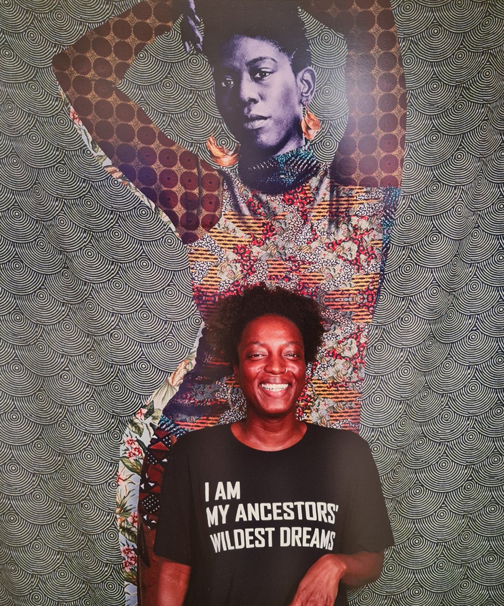judefokwang's tweet image. Stepped out of the plane at  @PHLAirport for the @ASANewsOnline conference last Thursday and found this very impressive work of art by Makeba Rainey! Great blend of material and visual culture.👍
#PHLAirportArt #ASA2022